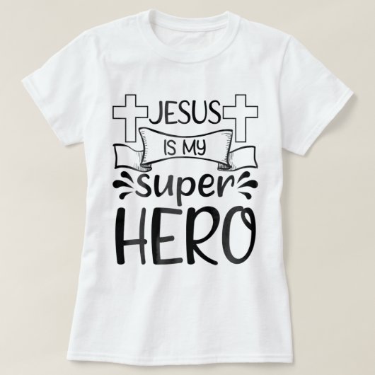 Jesus ist mein Superheld christlich Kids Niedlich  T-Shirt (Design vorne)