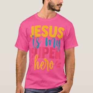 Jesus ist mein Superheld Christlichen Kinder Niedl T-Shirt