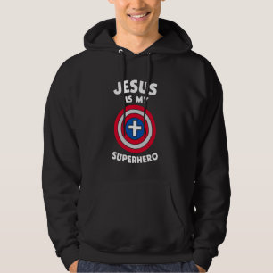 Jesus ist mein Superheld Christlicher Gott Religiö Hoodie