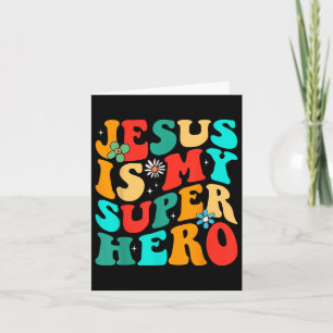 Jesus ist mein Superheld Christlicher religiöser T Karte