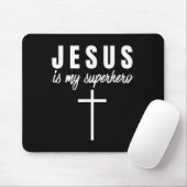 Jesus ist mein Superheld Funny Vbs Camp Christlich Mousepad (Mit Mouse)