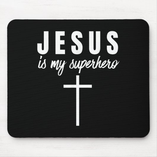 Jesus ist mein Superheld Funny Vbs Camp Christlich Mousepad (Vorne)