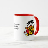 Jesus ist mein Superheld, Personalisierte Christli Tasse (VorderseiteRechts)