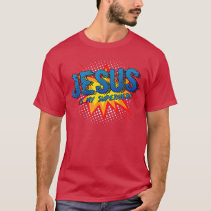 Jesus ist mein Superheld Süßes starkes christliche T-Shirt