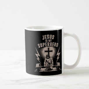 Jesus ist mein Superheld und Christliche Trainings Kaffeetasse