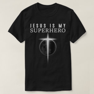 Jesus ist mein Superhelden-Kreuz-Design T-Shirt