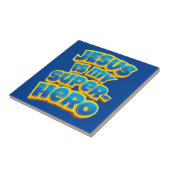 Jesus ist mein Superhelden und Christlicher Glaube Fliese (Seite)