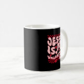 Jesus ist mein Valentin Kaffeetasse (VorderseiteRechts)