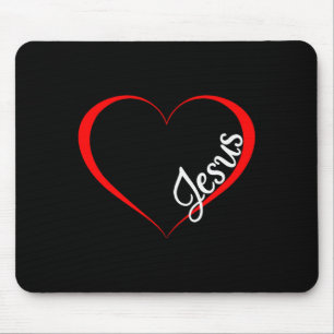 Jesus ist mein Valentinstag-Christ-Geschenk zum Va Mousepad