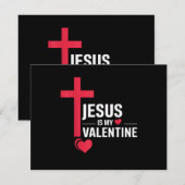 Jesus ist mein Valentinstag Einladung (Vorne/Hinten)