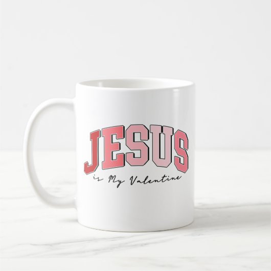 Jesus ist mein Valentinstag Kaffeetasse (Links)