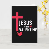 Jesus ist mein Valentinstag  Karte (Gelbe Blume)