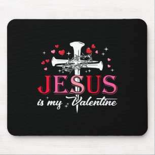 Jesus ist mein Valentinstag Lustig christlich Gott Mousepad