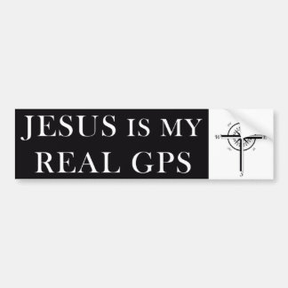 Jesus ist mein WIRKLICHER GPS-Autoaufkleber Autoaufkleber