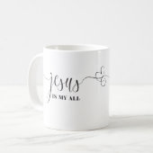 Jesus ist meine allklassische Tasse, 11 oz Kaffeetasse (Vorderseite Links)