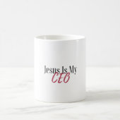 Jesus ist meine CEO-Tasse Kaffeetasse (Mittel)