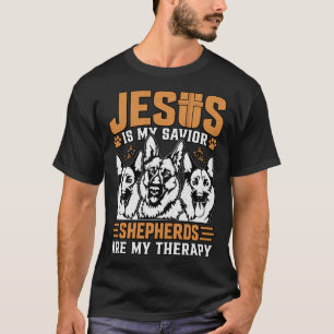 Jesus ist meine Erretter Hirten sind meine Therapi T-Shirt