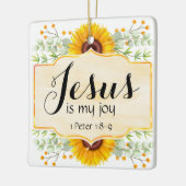 Jesus ist meine Freude Keramikornament (Links)