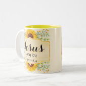 Jesus ist meine Freude Zweifarbige Tasse (Vorderseite Links)