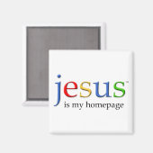 Jesus ist meine Homepage Magnet (Vorderseite/Rückseite)