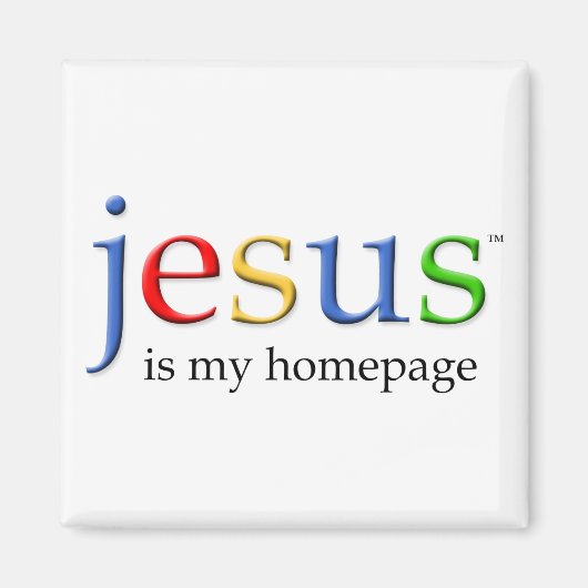 Jesus ist meine Homepage Magnet (Vorne)