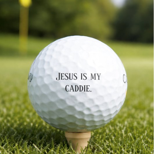 'Jesus ist meine Kaddie' Christliche Golfer Golfball