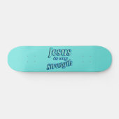 Jesus ist meine Kraft-Minze Skateboard (Horizontal)