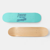 Jesus ist meine Kraft-Minze Skateboard (Horizontal)