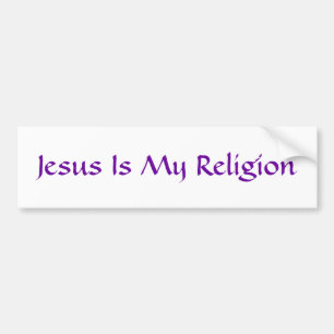 Jesus ist meine Religion Autoaufkleber