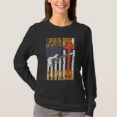 Jesus ist meine Retter-Gitarre ist meine Therapie T-Shirt (Vorderseite)