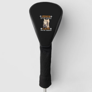 Jesus ist meine Retter Katze sind Meine Heilchrist Golf Headcover