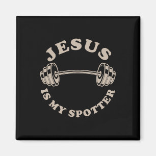 Jesus ist meine Spotter Christliche Workout Gott F Magnet