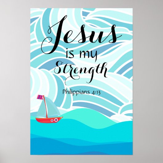 Jesus ist meine Stärke Poster (Vorne)