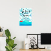 Jesus ist meine Stärke Poster (Heimbüro)