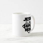 Jesus ist meine Tasse des Heldenkaffees (VorderseiteRechts)