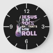 Jesus ist meine Uhr an der Felsenwand (Vorderseite)