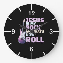 Jesus ist meine Uhr an der Felsenwand