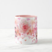 Jesus ist meine Valentinrosa Rosen religiös Tasse (Zentrum)