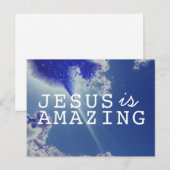 Jesus ist mit Sky Stars Phantastisch Postkarte (Vorne/Hinten)