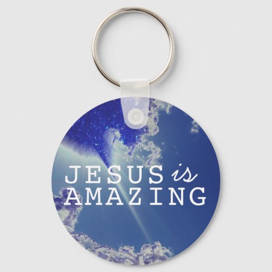 Jesus ist mit Sky Stars Phantastisch Schlüsselanhänger (Vorderseite)