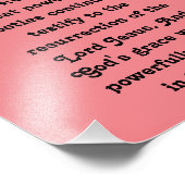 Jesus ist Ostern Fotodruck (Ecke)