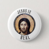 Jesus ist real button (Vorderseite)