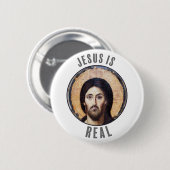 Jesus ist real button (Vorne & Hinten)