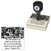 Jesus ist Retter auf der Welt Gummistempel (Stempel)