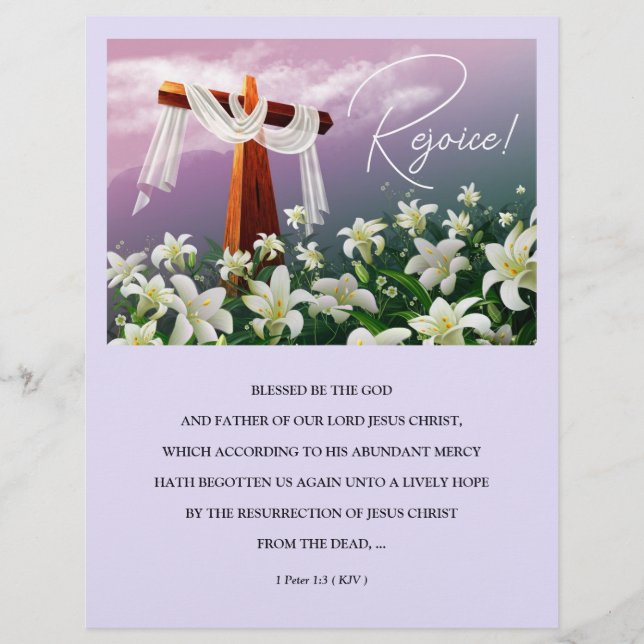 Jesus ist Risen! Bulletins der Osterkirche (Vorderseite)