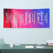 JESUS IST RISEN Custom Oaster CHURCH SERVICES Banner (Messe)