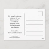 Jesus ist Risen EASTER CHURCH SERVICES Einladung (Rückseite)