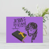 Jesus ist Risen Einladung (Stehend Vorderseite)
