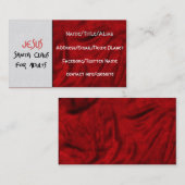 Jesus ist Sankt für Erwachsene Visitenkarte (Vorne/Hinten)