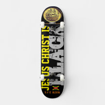 JESUS IST SCHWARZE Skateboard